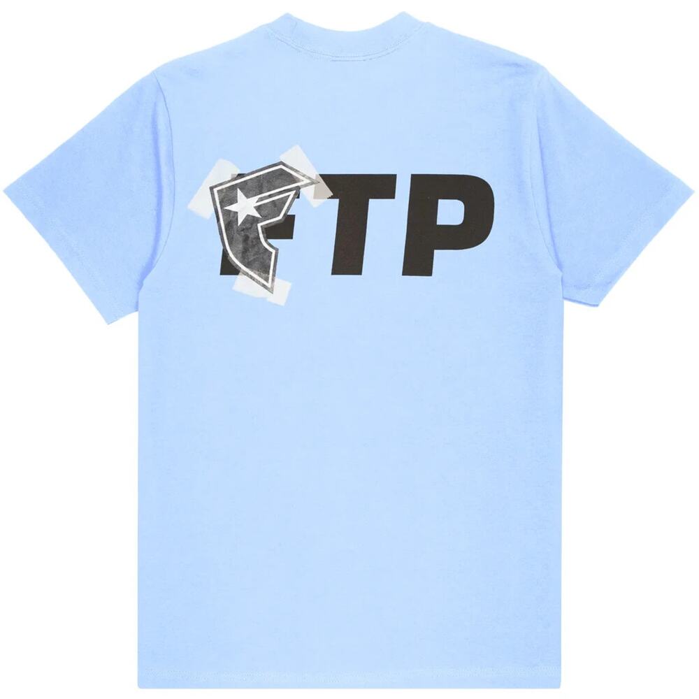 NWT FTP x Famous Stars & Straps Logo Tee Shirt Sky Blue Size Men’s XL SHIPS FREE